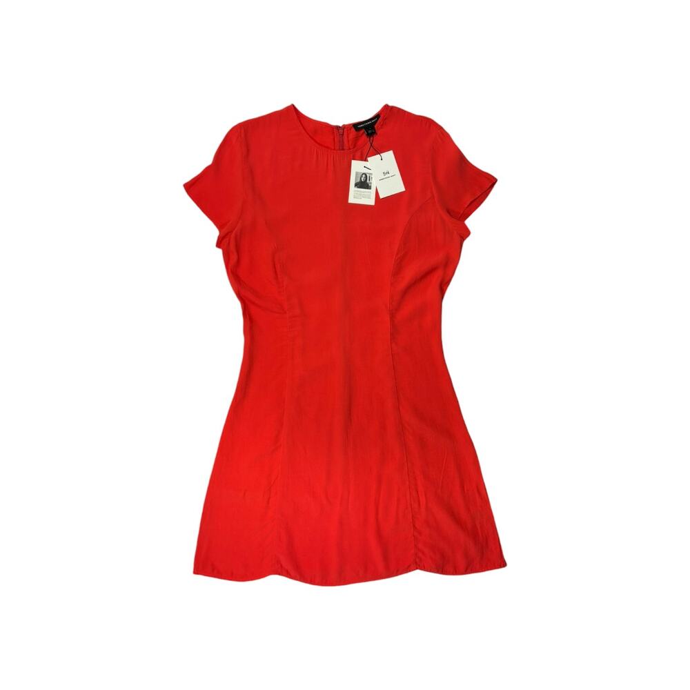 NWT Something Navy Tangerine Dress Small Short Sleeve Mini